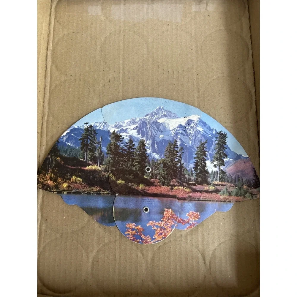 Van Natta Funeral Home Sycamore Illinois Fold out Hand Fan